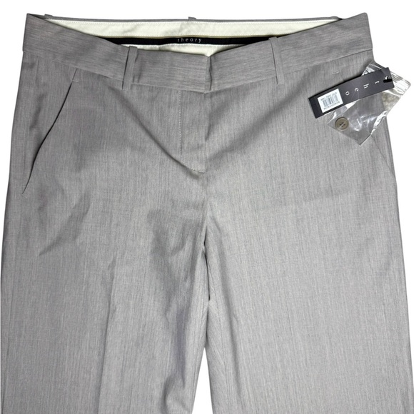 NWT Theory Emery Tailor Pants Heather Barley Size 8, 34.5” Inseam - Picture 3 of 9